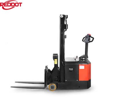 China Electric Pile Reddot 600kg Counterweight Mini Pallet Stacker Electric Forklift for sale