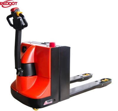 China Hotels REDDOT Battery Operated Economic Mini Hand 2ton Electric Pallet Truck With AC Traction Motor for sale