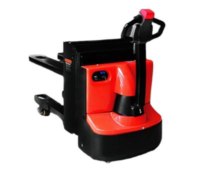 China Hotels REDDOT 2ton 540mm Electric Lift Double Height Hand Jack Pallet Truck With AC Power for sale