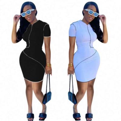 China Ckfashion Anti-Static Lowest Price Quilting Sexy Solid Color Party Dress Women Bodycon Dresses 2021 for sale