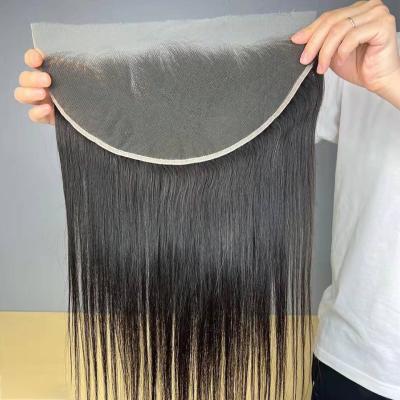 China OEM 100% Virgin Human Hair Swiss Custom Human Hair Virgin Logo Lace Frontal Closure 360 ​​Lace Frontal Closures 13x6 4x4 5x5 Hd Transparent Lace for sale