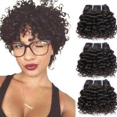 China Wholesale SPARK Curly Kinky Curly Kinky Kinky Hair Bundles With 4*4 Lace Closure Indian Remy Human Hair Extensions Natural Black Color for sale