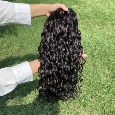 China Raw Human Remy Brazilian Virgin Water Wave Hair Virgin Hair Unprocessed Wholesale Vendors, 100% Brazilian Water Wave Hair Bundles for sale