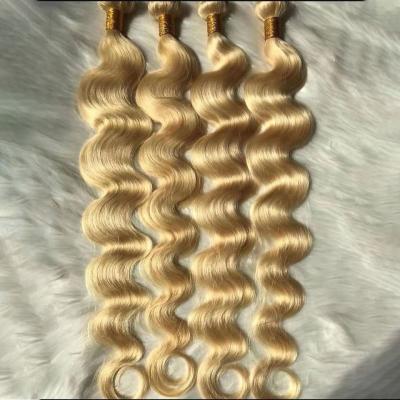 China Body Wave Grade 7a Blonde 613 Virgin Brazilian Hair Bundles, Vietnam Hair Weaving, 613 Blonde Hair Extension Products For Black Women for sale