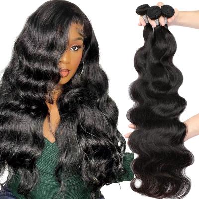 China Natural Hair Vendor Hair Cuticle Aligned Loose Deep Deep Extension Raw Unprocessed Brazilian Straight Mink Virgin Human Hair Bundles 12A Grade for sale