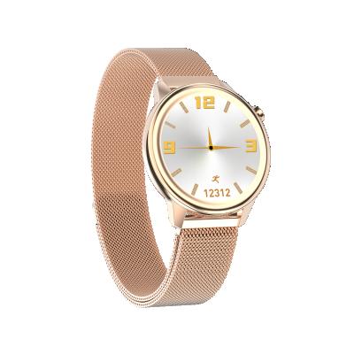 China Hot Trending Touch Screen Luxury Lady Watch F80 Body Temperature Heart Rate Sleep Fashion Women Smartwatch for sale