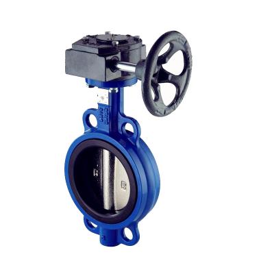 China From General China supplier best selling Dn50-dn1200 Pn10-pn16-pn25 wafer gear box actuated butterfly valves for sale