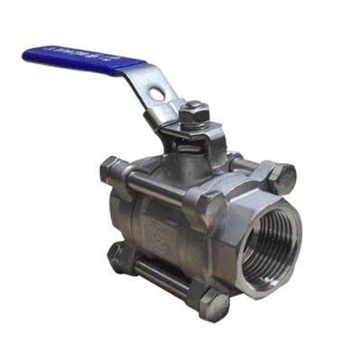 China General recommended product ss316 body 3 pc threaded ball valves for metallurgical engineering for sale