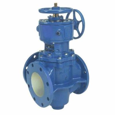 China General Cast Iron Din3352 Di Dn80 Pn16 Seat Ductile Resilient Dual Hand Wheel Flanged Gate Valve for sale