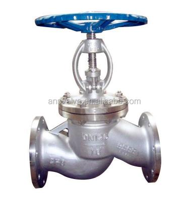 China General Bellows Globe Valve Dn125 Pn16 Stainless Steel Flange Valve Hand Wheel Operation for sale