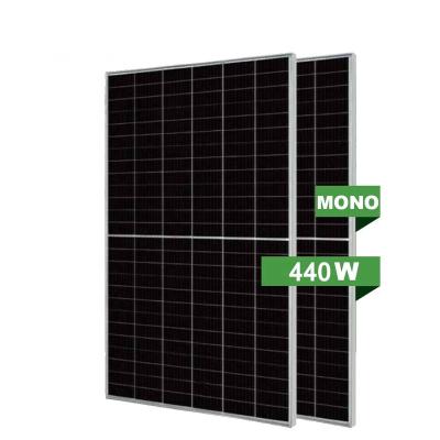 China Best HJT 250 watt 300w 400w glass mono solar panels 24v 440w solar power system half double cells for sale