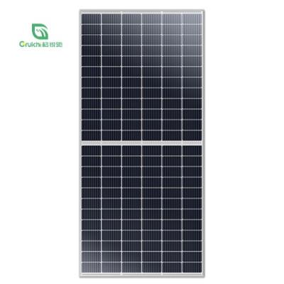 China 400w 500w 600w 700w Monocrystalline Half Cell Solar Power System HJT N Type Bifacial Solar Panels for sale