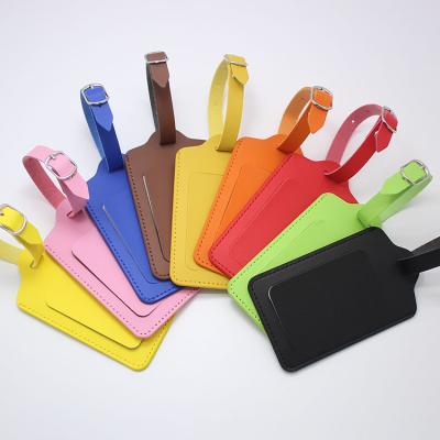 China High Quality Leather Custom Baggage Tag Business Travel Airline Card Holder Use Luggage Tag OEM Manufacturing Eco-Friendly/Durable/Top Quality For Promotional for sale