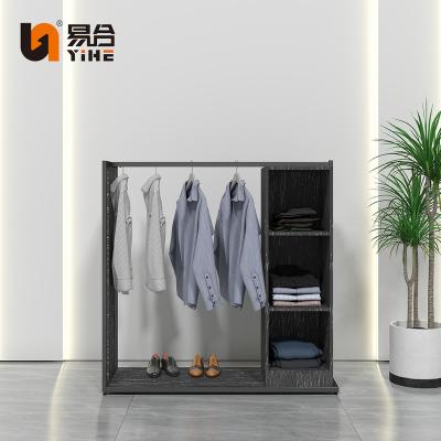 China Latest Customized Modern Man Clothes Store Interior Design Fashion Garment Shop Design Clothes Display Rack for sale