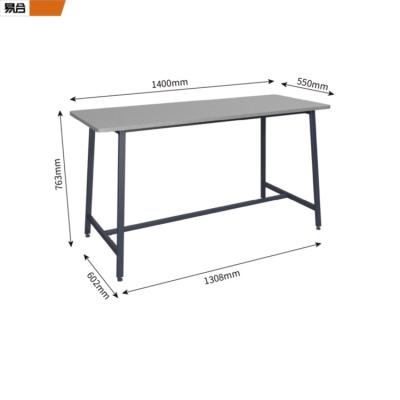 China Customized Hot Sale New Product Metal Black Powder Coated High Clothing Display Table Showcase for sale