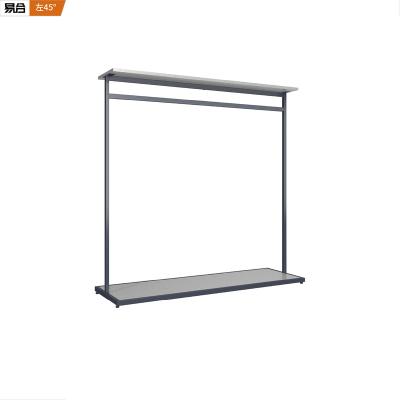 China Commercial Furniture Shop Clothing Store Retail Display Double Rail Clothes Rack for sale