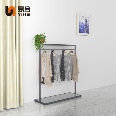 China Floor Type Clothing Store Clothing Store Customized Clothing Shelf Display Stand Women's Clothes Rack for sale