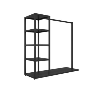 China Customized high quality cheap luxury stacked apparel hanging display cabinet for store for sale