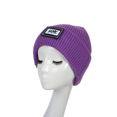 China Dobby Winter Keep Warm Fashion 100% Acrylic Knitted Hat for sale