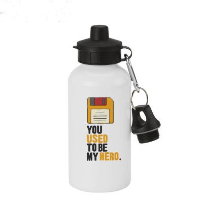 China Sustainable Hot Sale Sublimation Blanks 500ml Sports Plastic Water Bottles Aluminum for sale