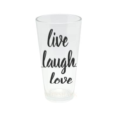 China Clear 17oz Champagne Glasses Glass Mug Viable For Sublimation for sale