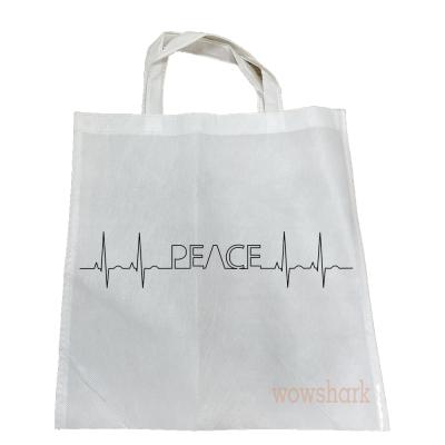 China Recyclable Sublimation Customized Tote Shopping Bag With Logo Custom Recycle Eco Non-Woven Bag for sale