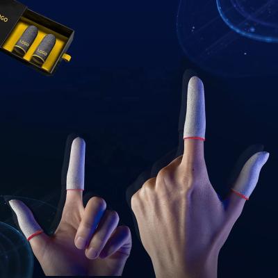 China FREE SHIPPING realme professional mobile gaming anti sweat touch screen finger cradles protector finger sleeve heavy duty glove for game for sale