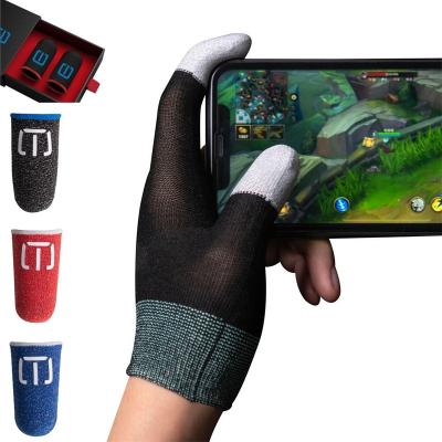 China Highly Sensitive Mobile Gaming Touch Screen Cover Device Sweatproof Finger Sleeve Sets Controller Rangex Gloves M for sale