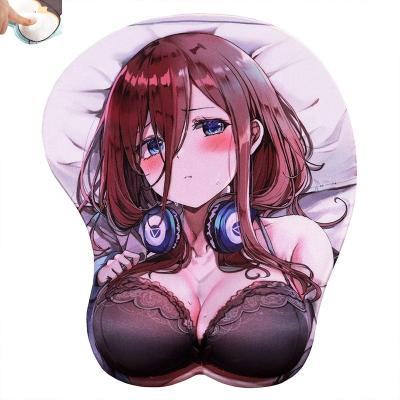 China LUXURY SEXY CUTE Ergonomic Mousepad 3D Memory Foam BUTT REST SUPPORT ANIME WRIST REST Custom Mouse Pad Ergonomic Print Felt Gel For Sublimation for sale