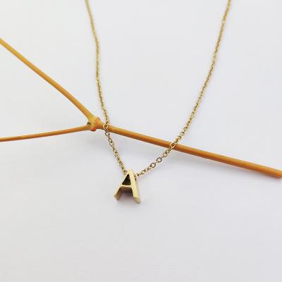 China CLASSIC Necklace Wholesale Jewelry China Direct Factory A-Z Alphabet Letter Necklace Statement 26 Classic Initial for sale