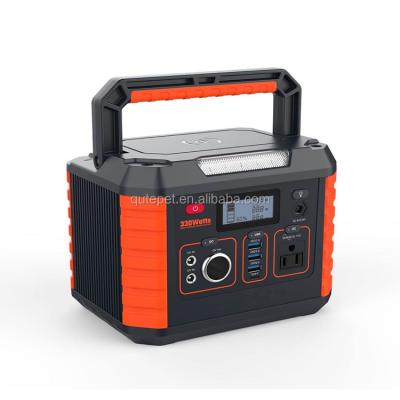 China Travel home backup Amazon hotsale multi function 330W 78000mAh lithium battery solar power station cordless portable generator for sale