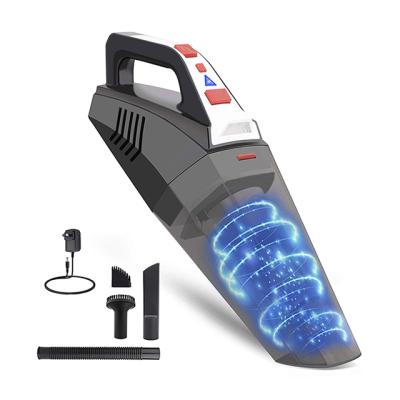 China Cordless Rechargeable Wet Dry Led Light 5500Pa 12V 3 in 1 Car Home Cordless Vacuum Cleaner Air High Power for sale