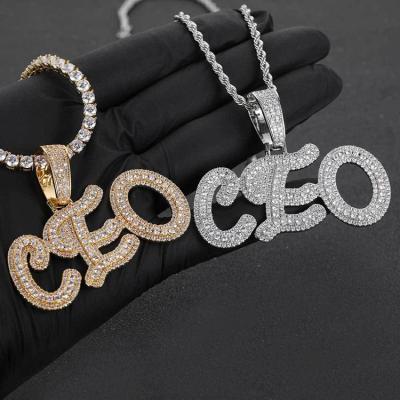 China GZYS JEWELRY Wholesale Hip Hop Diamond Non-fading President Pendants Necklace Jewelry for sale