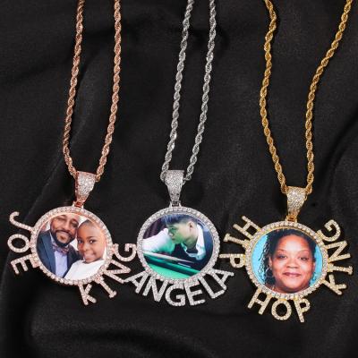 China Non-fading GZYS JEWELRY Custom Design Hip Hop Jewelry Photo Pendant Necklace Wholesale for sale