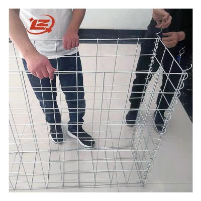 China Hot Dipped Galvanized Gabion Mesh High Quality 1X1X0.3m Military Defensive Barrier Welded Gabions for sale