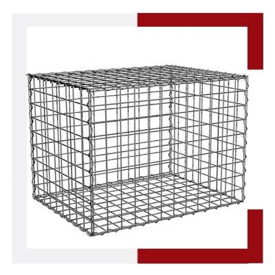 China Gabion Mesh China Manufacturer 1X0.5X0.5m Hot Dipped Galvanized Welded Gabion Box For Retaining Wall for sale