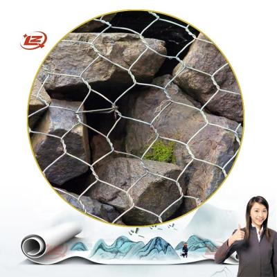 China High Quality Low Carbon Steel Wire 3mx20m/roll 2.7/3.4mm Gabion Mesh Roll Twisted From China Manufacturer for sale