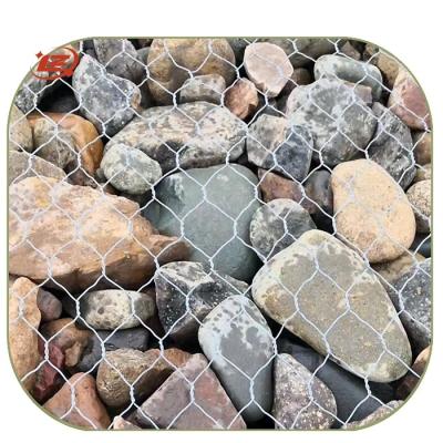 China Factory Price 8X10cm Hole Twisted Hot Dipped Galvanized Hexagonal Wire Mesh Gabion Box for sale