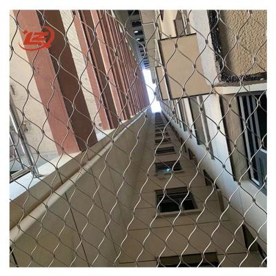 China Easily Assembled Shock Resistance Stainless Steel Tiger Fencing Wire Rope Mesh For Zoo Animal for sale