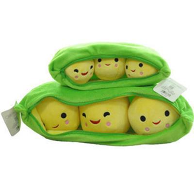 China Plush 40cm Bean Plush Toy Custom Green Vegetable Cute Stuffed Plush Soft Pea for sale