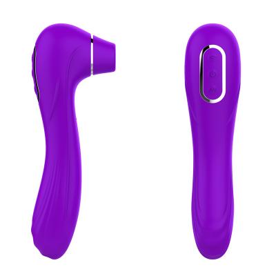 China 10 Frequency Sucking + Magnetic Vibration Suction Charging Dual Head Vibration Sucking Device For Women Vibration Massage Masturbation G Point Device for sale