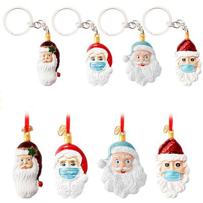 China For Decoration Factory Wholesale 2022 New Year Christmas Gifts 3D Metal Key Chain Christmas Tree Decoration Ornament Pendant for sale