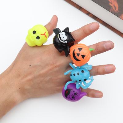 China For Fun Gift Light Up Ring Led Light Glowing Toy Halloween Flashing Rings for sale