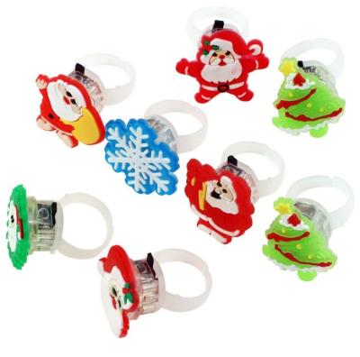 China Kids Play Party Christmas Gift Decoration Shape Cute Glow In The Dark Silicone Plastic Kids Led Ring for sale