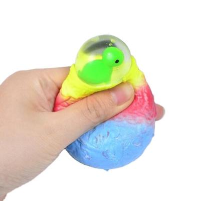 China Cheap Colorful Soft And Eco-friendly Dinosaur Eggs Stress Balls With Dinosaur Toys Inside for sale