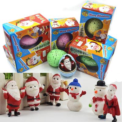 China For Fun 2021 New Christmas Box Mystery Toy Father Christmas Water Growing Hatching Egg Educational Toys for sale