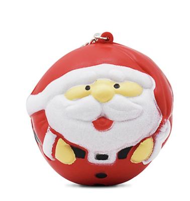 China For Fun Kawaii Christmas Gift Hot Eco-Friendly Squishy Toys Soft Toys Relieve Stress Squeeze Key Chain Slow Rising Toys for sale