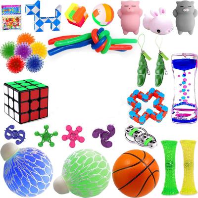 China Funny Relaxation Toy Kids Toys 2022 Stress Release Anti-Anxiety Kit Sensory Fidget Toy 30 Pack Set for sale