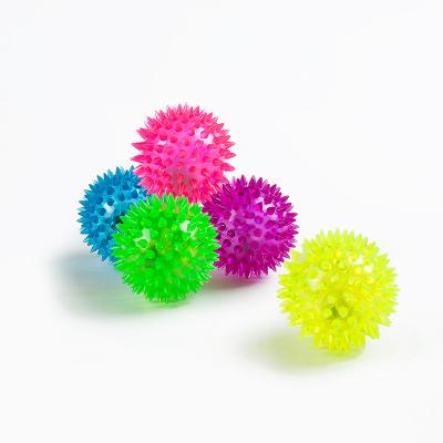 China Funny Relaxing Sensory Toys Wiggle Squeeze Toy Flashing Spiky Balls for sale