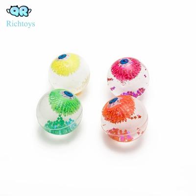 China 2022 Funny Latest Design Promotional Glitter Eyes Water Light Ball for sale